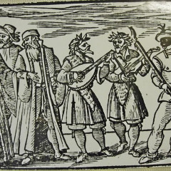 Purim woodcut Thumbnail